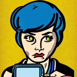 Teenager on phone